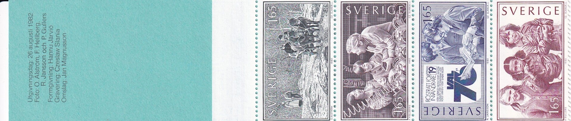 Zweden - 1975 - Publiek services - Boekje - Postfris