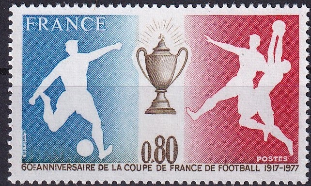 Frankrijk - 1977 - Voetbal - Postfris