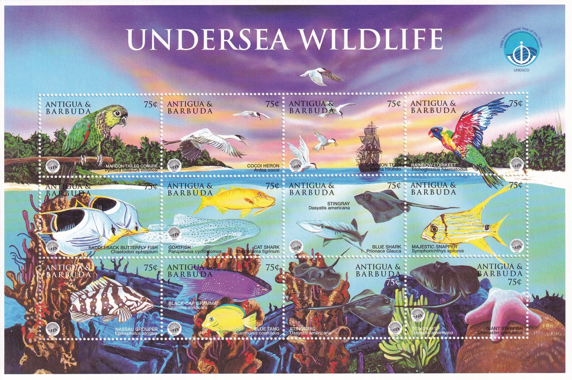 Antigua & Barbuda - 1998 - Zeeleven - Postfris