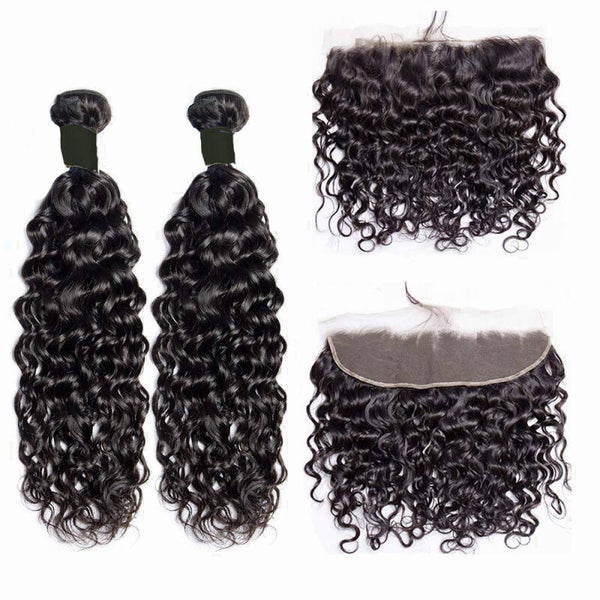 Italian curly transparent lace frontal