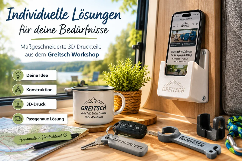 Individuell gefertigte Lösung im Wohnmobil und Campingalltag