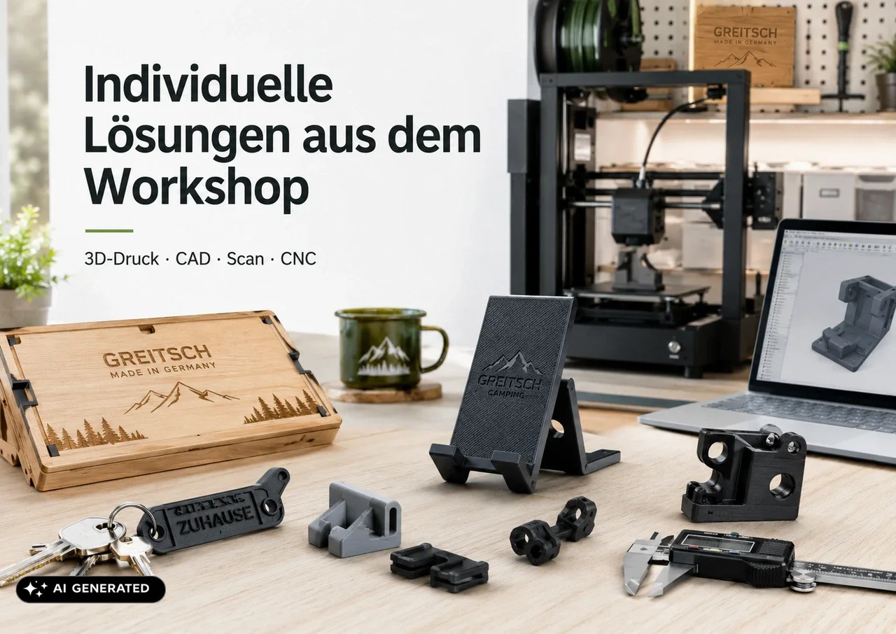 Individuelle 3D-Druck und CNC Lösungen aus dem Greitsch Workshop