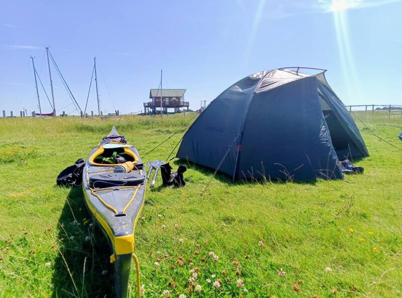 Biwak auf der Hallig Hooge