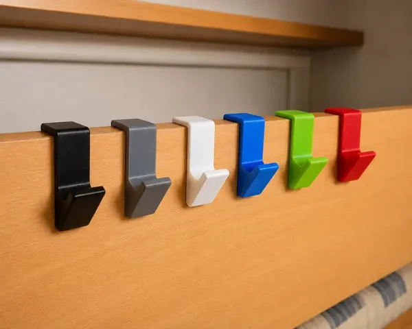Kleiderhaken zum Einhängen für Wohnwagen und Wohnmobil | Bettkasten & Regalbrett Haken | 3D-Druck Handmade Camper Organizer