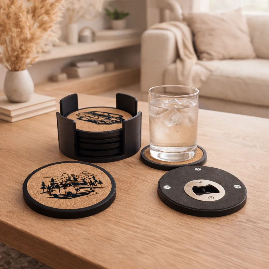 Glas Untersetzer (als Set- verschiedene Motive)