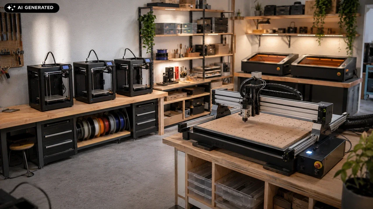3D-Drucker, CNC-Fräse und Lasergravur im Greitsch Workshop