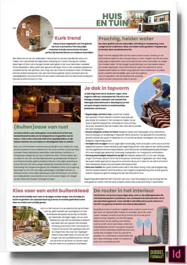 Huis & Tuin 2025 | Hele pagina met 6 items