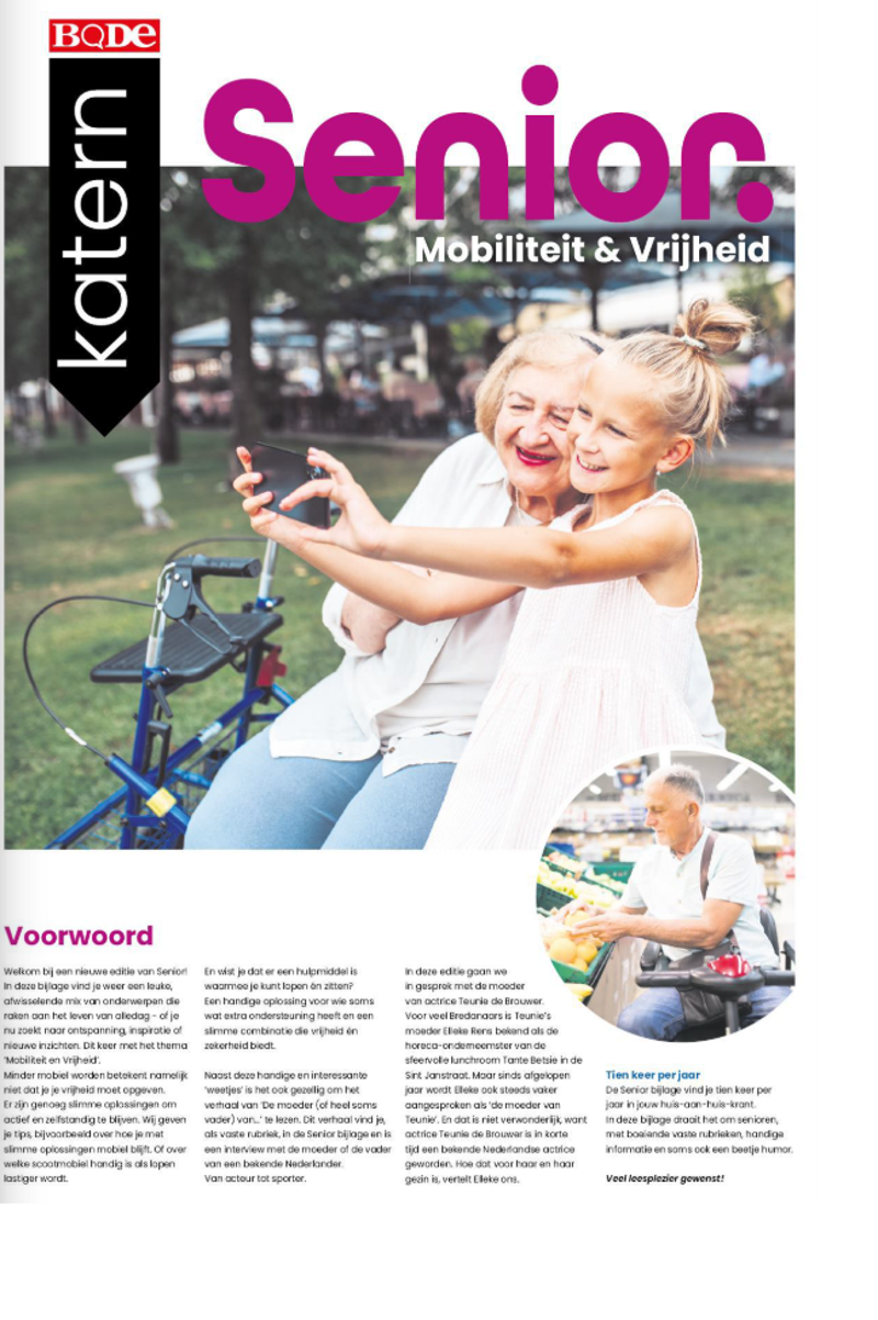 senior fiets en wandel