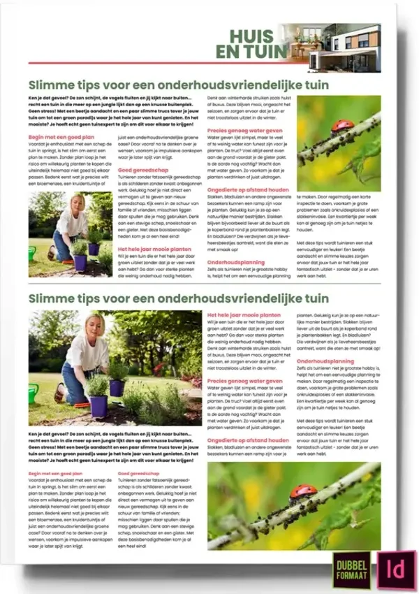 Huis & Tuin 2025 | Slimme tips voor een onderhoudsvriendelijke tuin in 2 versies