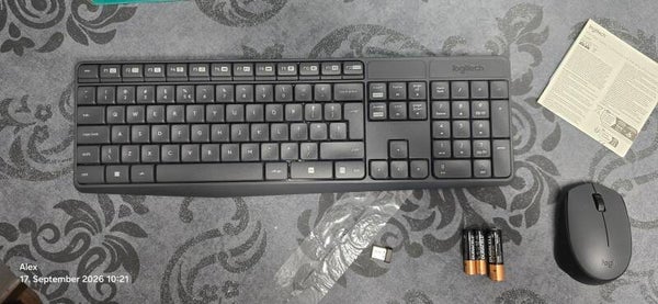 Logitech MK235 Funk Tastatur & Maus – US International Layout