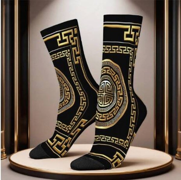 Black/Golden Socks