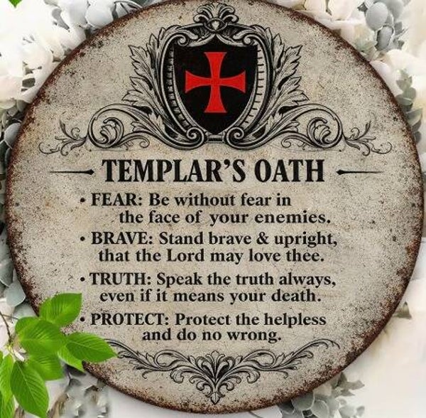 Templar Wall Plaque