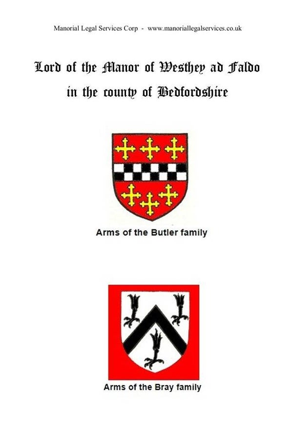 Lordship of the Manor of Westhey and Faldo