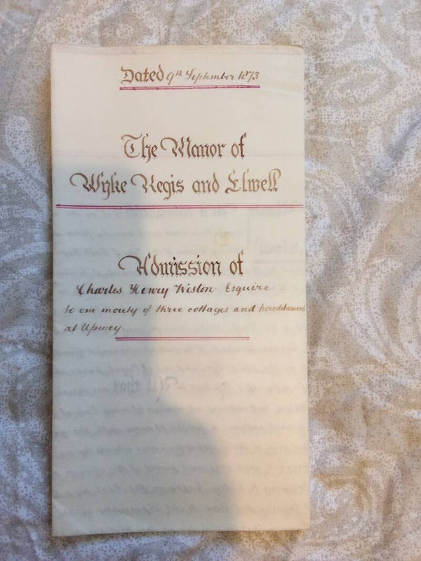 Manor of Wyke Regis and Elwell Admission