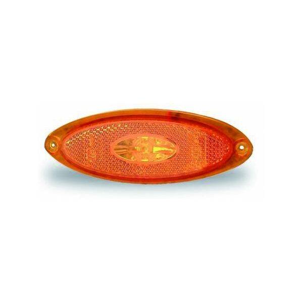 Jokon Zijmarkering LED SMLR2010 Ovaal Opbouw Oranje-Oranje Frame