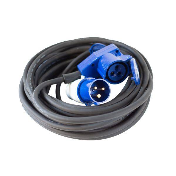 Vechline Verloopkabel 3x1.5mm² CEE-Winkelkoppeling 15m (OP BESTELLING)