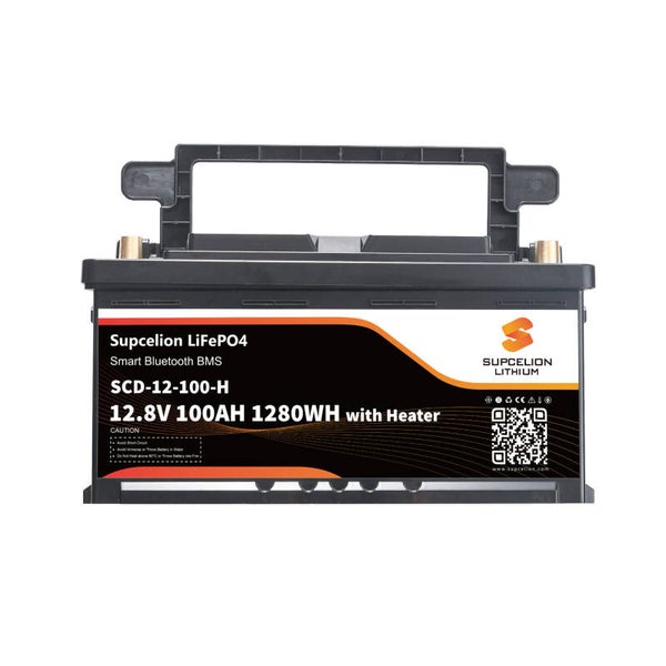 SUPCELION LiFePO4 Smart BMS SCD-12V-100AH with Heater