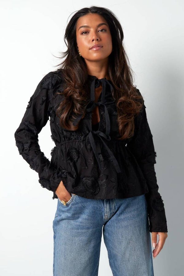 Blossom top - black