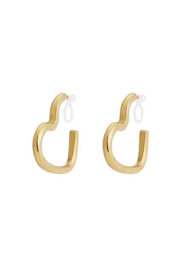 Heart clip oorbellen