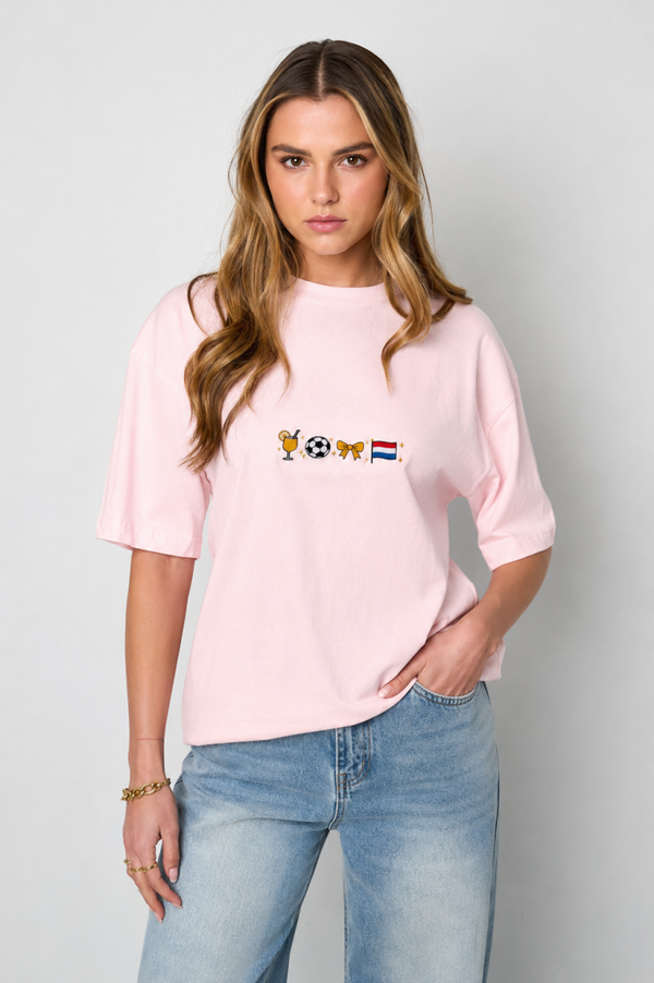 Customized shirt WK voetbal symbols