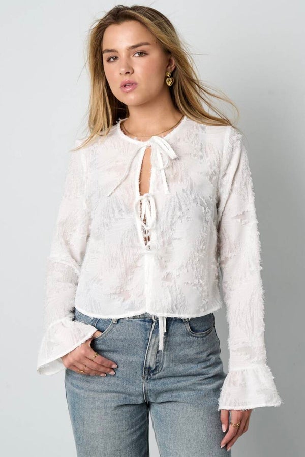 Woven top - white