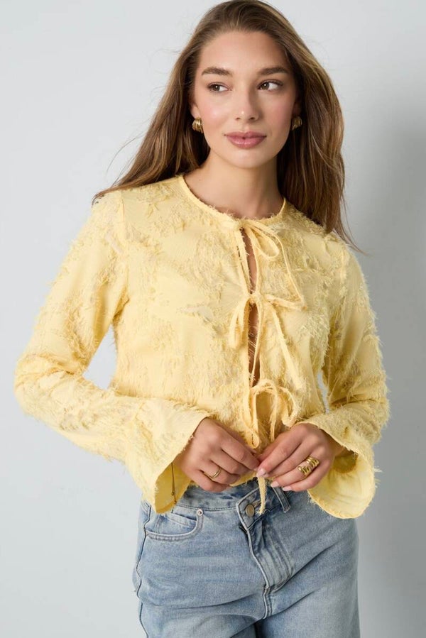 Woven top - yellow