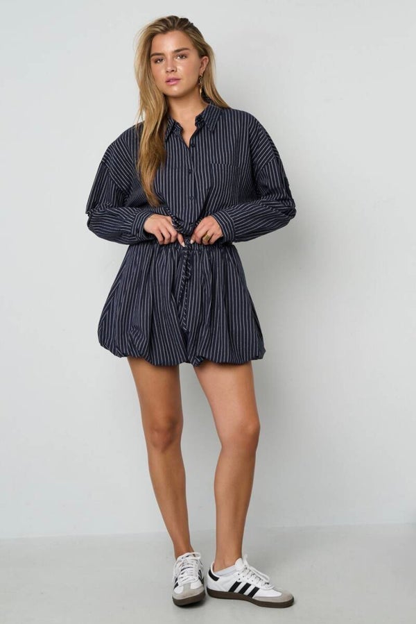 Stripes short - navy