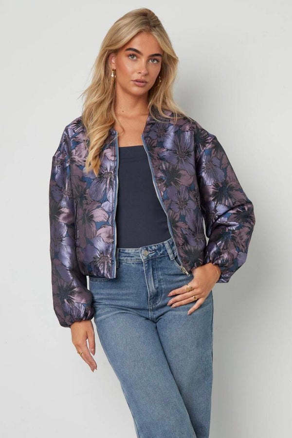 Flower jacket - purple