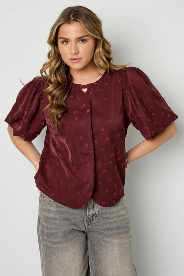 Love top - red