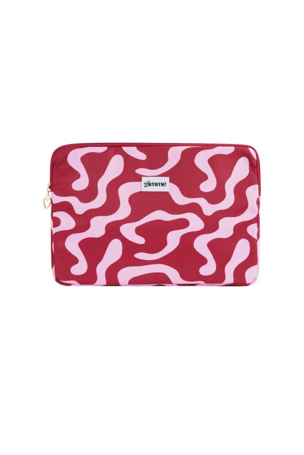 Marble laptopcase - red