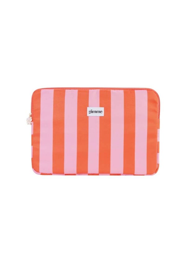 Stripes laptopcase - orange pink