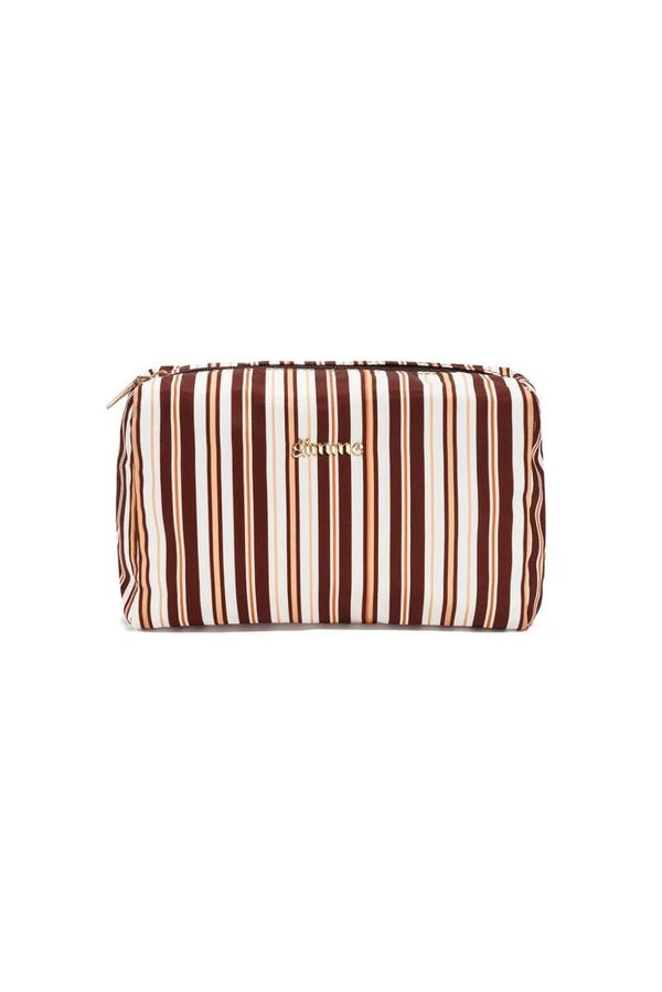 Retro make up bag - brown