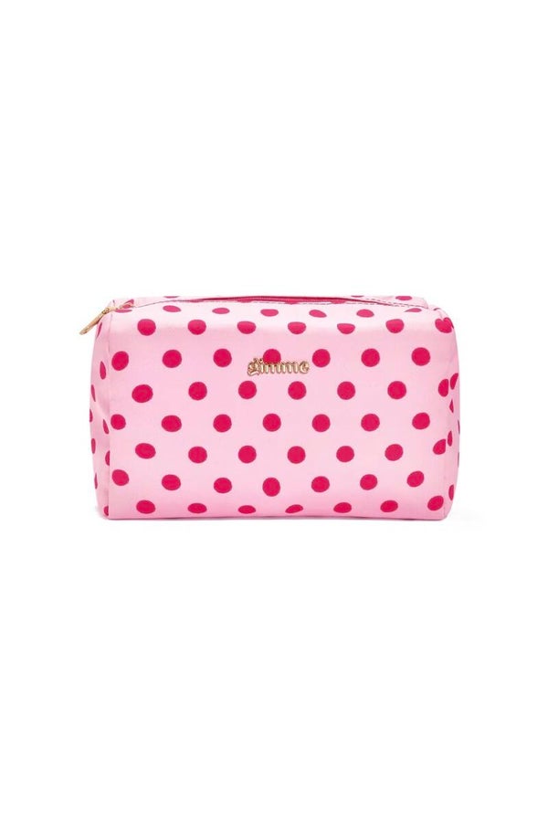 Dots make up bag - pink
