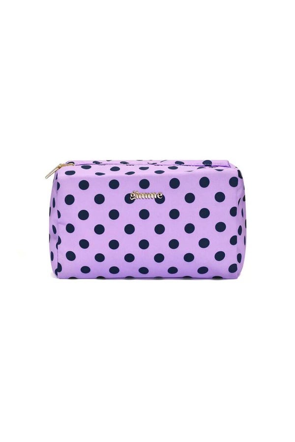 Dots make up bag - purple