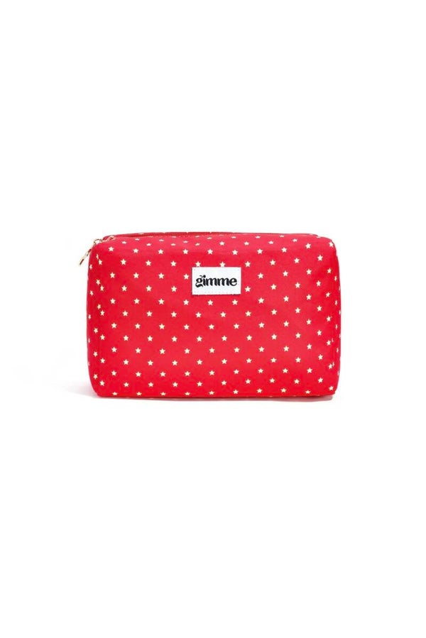 Stars make up bag - red