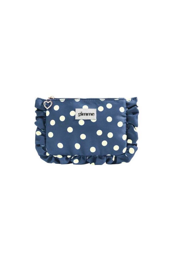 Dots make up bag - navy
