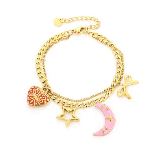 Bedelarmband pretty charms