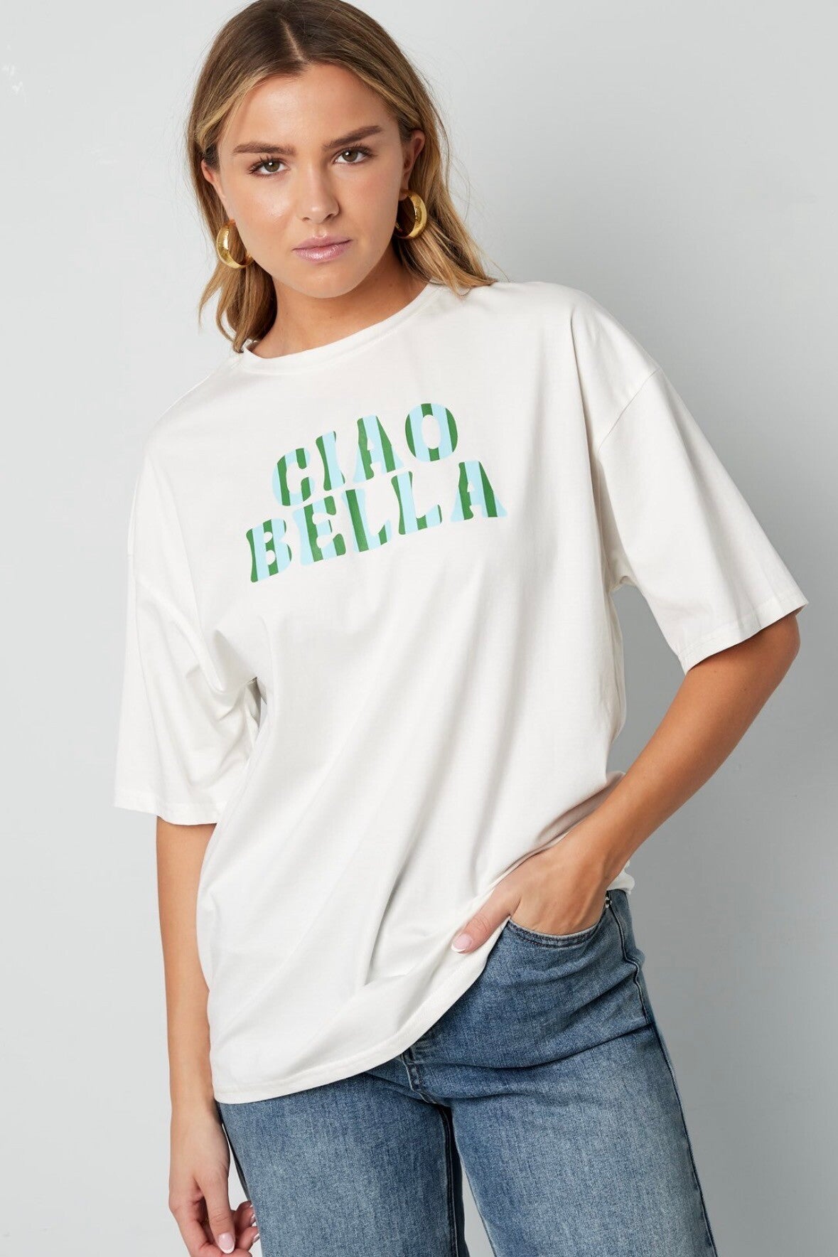Ciao Bella shirt - white