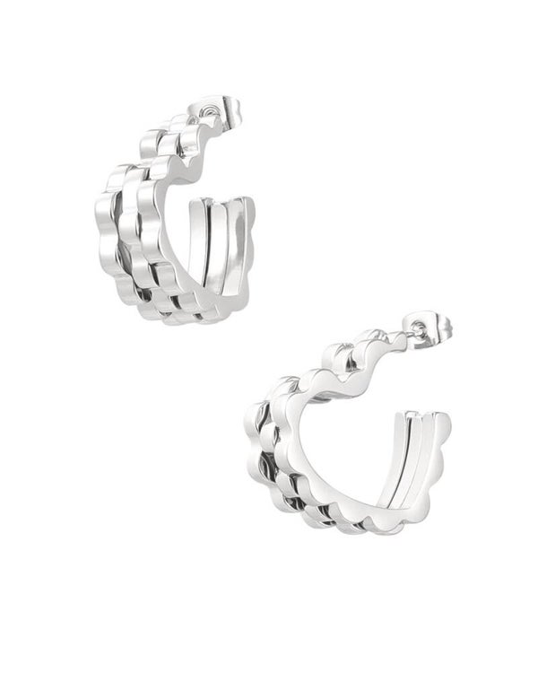 Oorbellen chained heart