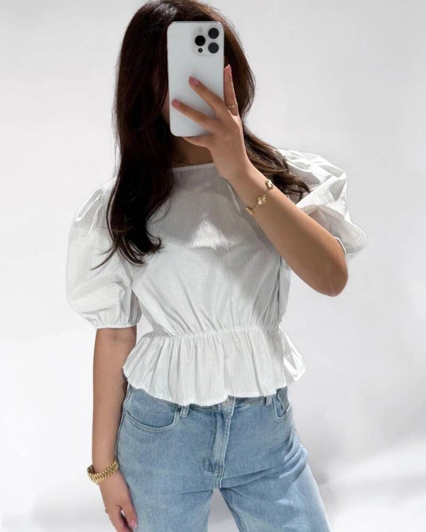 Anna top - white
