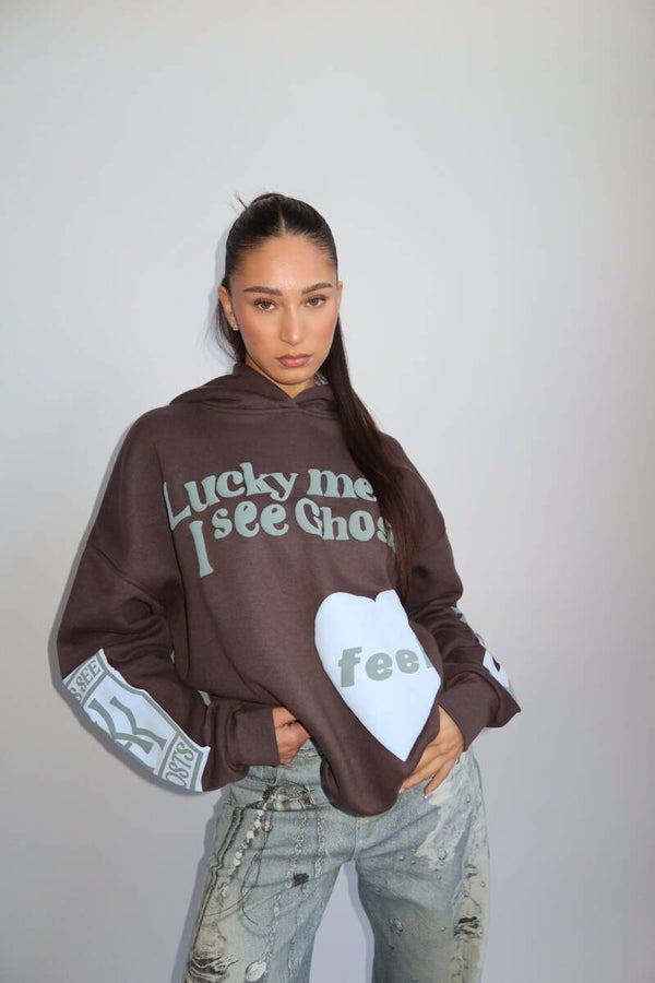 Priority Lucky Me hoodie - grey