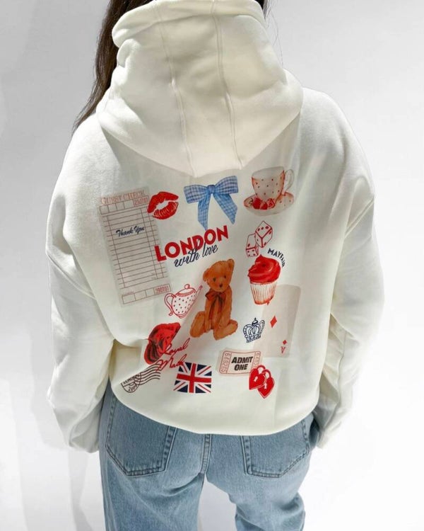 Mayfair London hoodie - white
