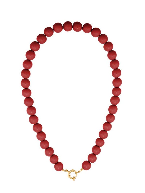 Kralenketting - red