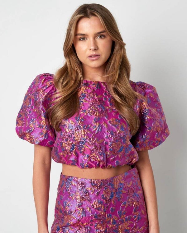 Bloom top - fuchsia
