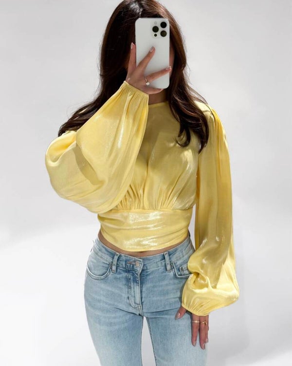 Emma top - lemon