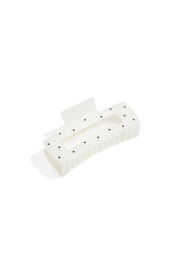 Haarclip dots - white