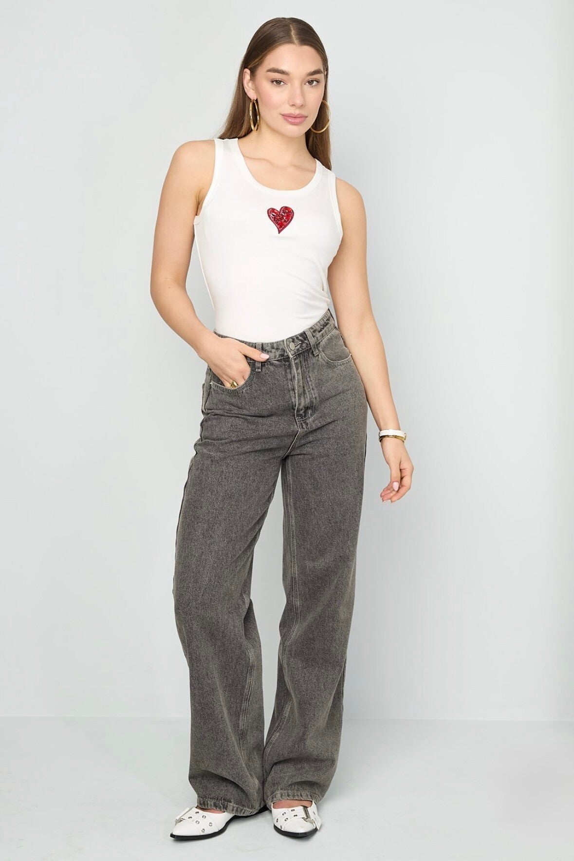 Main love top - white / SPECIAL DROP
