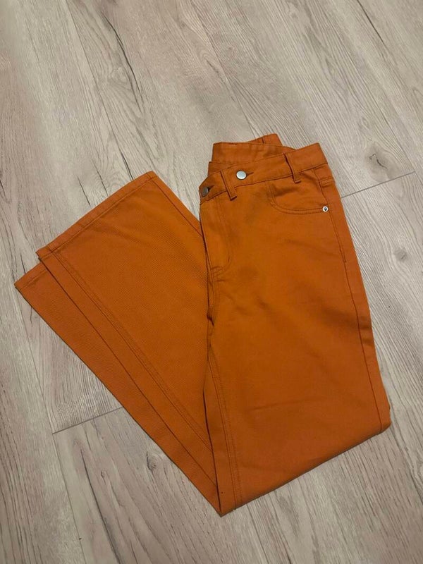 WK wide leg jeans orange