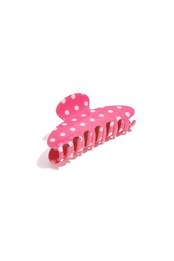 Haarclip polka dots - pink