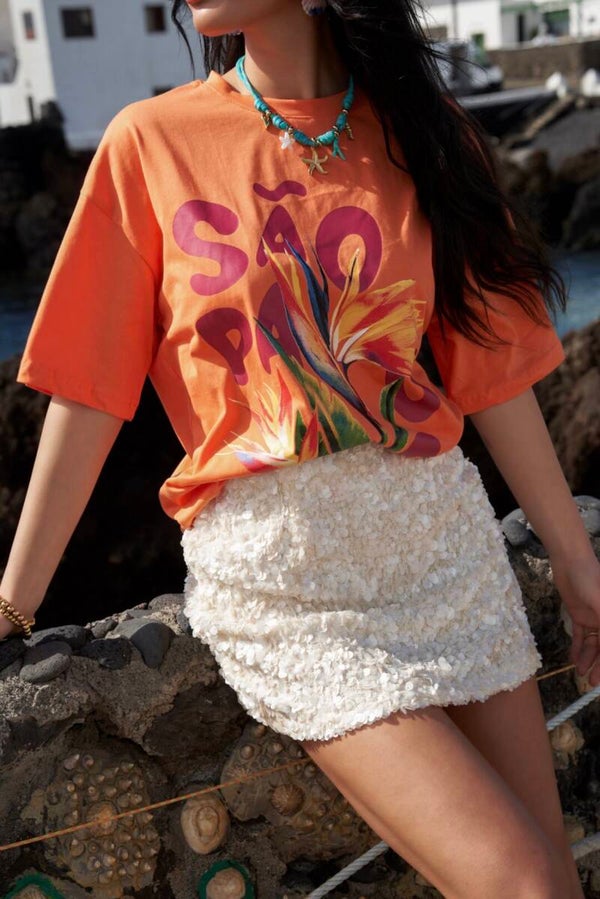 Tropical Sao Paulo shirt - orange